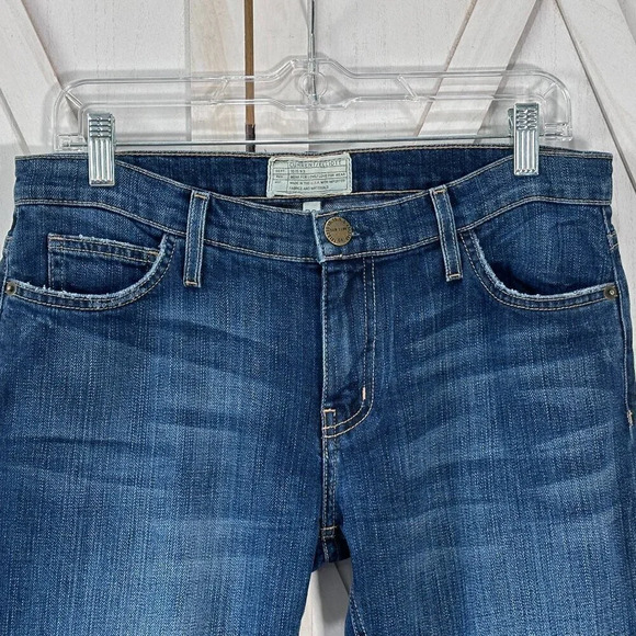 Current/Elliot The Cropped Straight Raw Hem Jeans - Picture 7 of 10
